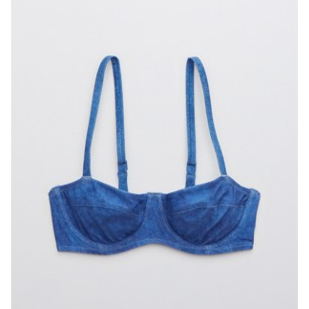 💙 34DD Aerie Unlined Underwire Bikini Top